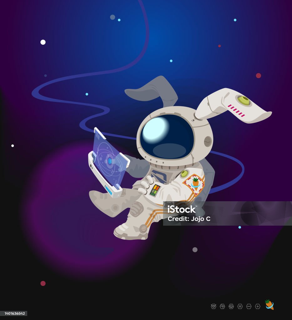 Space Rabbit Stock Illustration - Download Image Now - Business ...