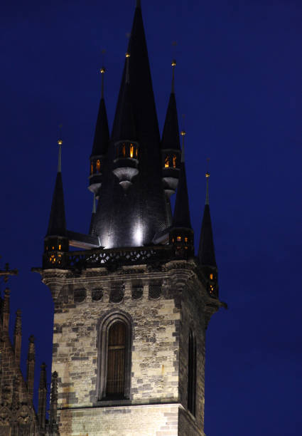 istock Prague Old Town Hall at Night 1401636622
