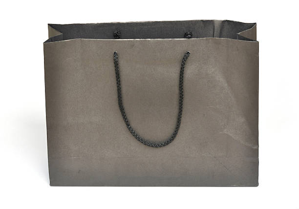 istock Black shopping paper bag 140163974