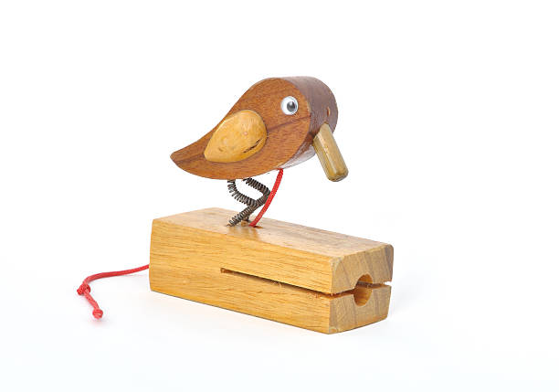 istock Wooden bird door knocker 140163979