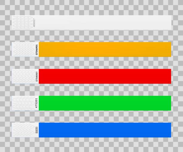 종이 팔찌, 팔찌 모형 또는 팔찌 밴드 - 땀 밴드 stock illustrations