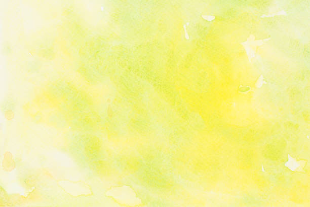 istock yellow painted watercolor background texture 1401644102