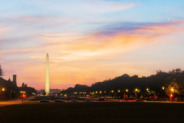 istock Washington monument at the national mall in the evening. 1401649535