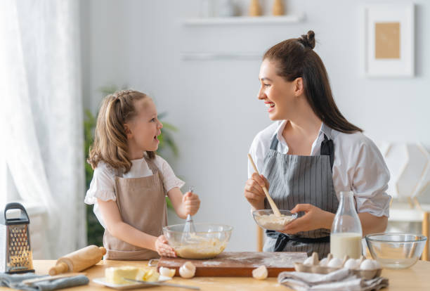 istock family are preparing bakery together 1401653731