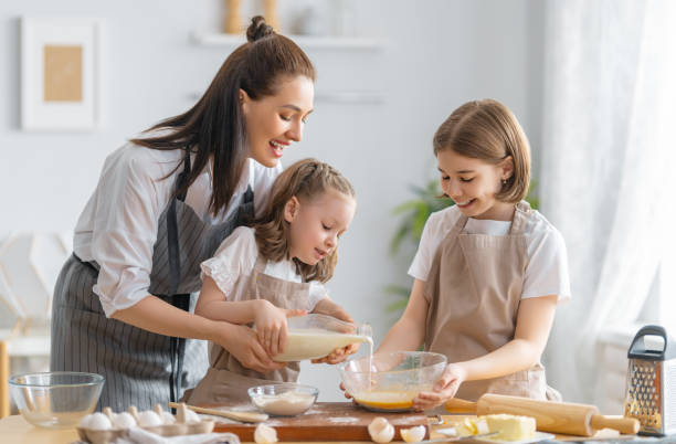 istock family are preparing bakery together 1401653942