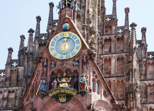 istock Nuremberg, Bavaria, Germany. Church on Hauptmarkt square 1401666123