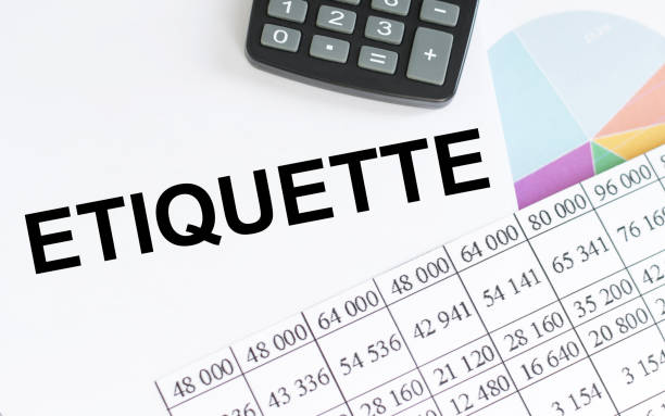 istock A text ETIQUETTE. Business and education concept. Selective focus. 1401682048