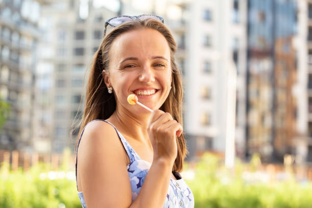 istock girl with lollipop 1401683697