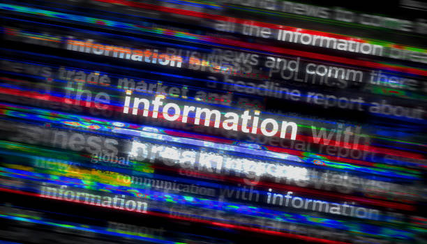 istock Headline titles media with Information and communication 3d illustration 1401687729