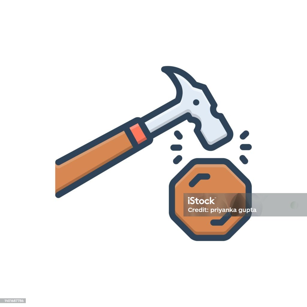 Hardest Icon Solid Hard Stock Illustration - Download Image Now - Concrete, Food and ...