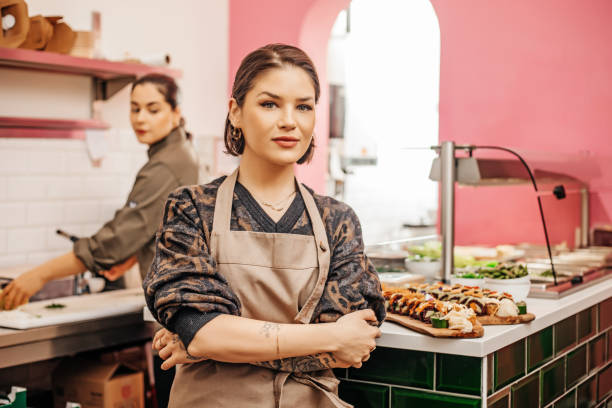 istock Vegan Sushi restaurant chef 1401693173