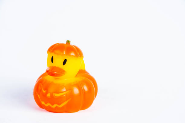 bath duck on white background duck toy Cute rubber duck