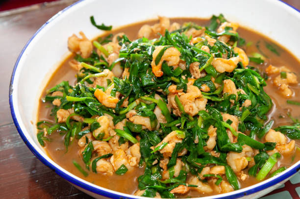 Stir-fried Leeks with Shrimp