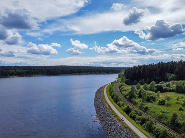 istock View over the Muldehammer dam in Saxony 1401698138