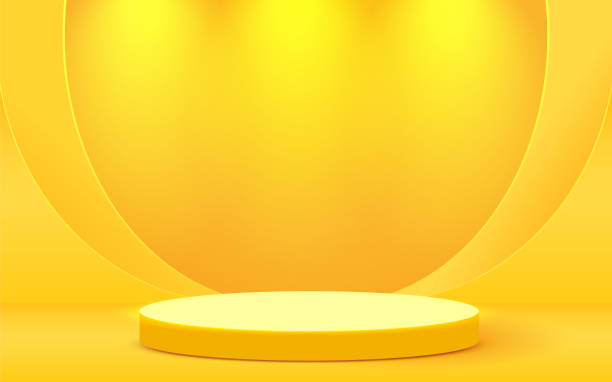 istock Abstract scene background. Cylinder podium on pink background. Product presentation, mock up, show cosmetic product, Podium, stage pedestal or platform. 1401710768