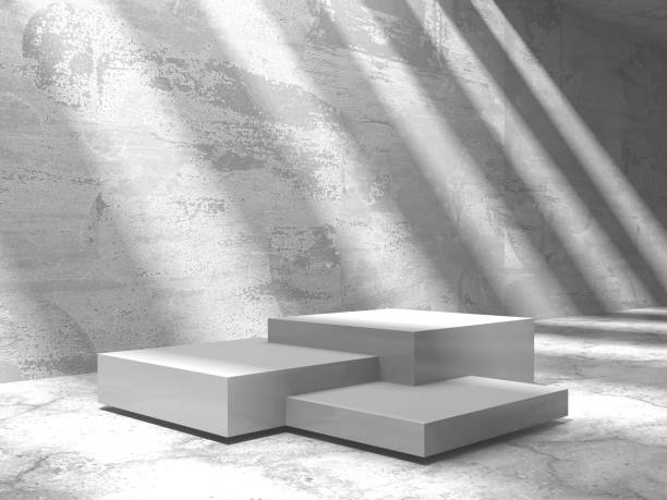 istock Abstract scene podium mockup. Award ceremony concept 1401712167