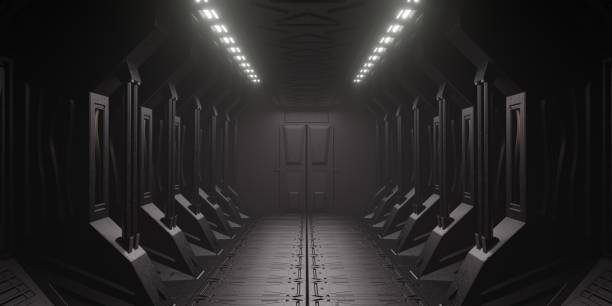 istock light in the tunnel corridor in a sci-fi building 3d render 1401713172