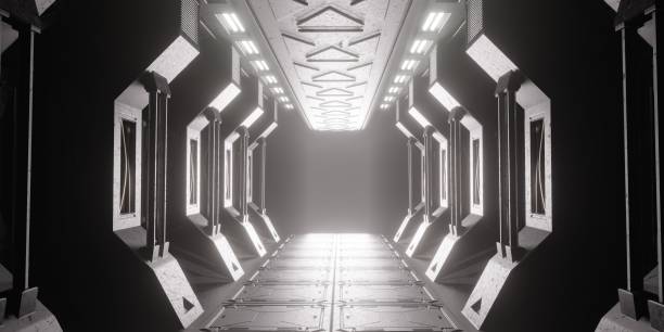 istock light in the tunnel corridor in a sci-fi building 3d render 1401713201
