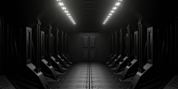 istock light in the tunnel corridor in a sci-fi building 3d render 1401713207
