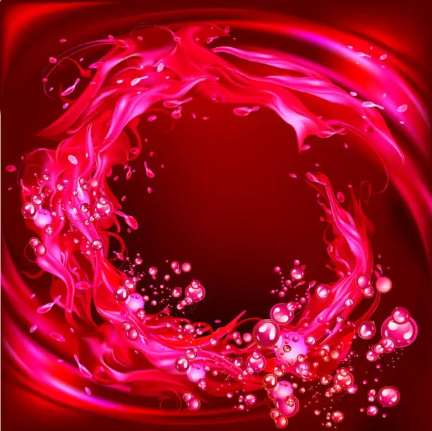 Vector illustration of Blood whirlpool background