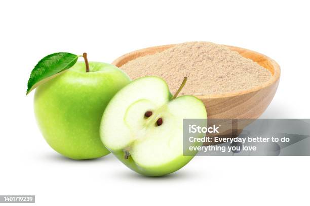Apple Pectin Fiber Powder Stock Photo - Download Image Now - Dietary Fiber, Fiber, Apple - Fruit