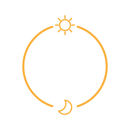 Day and night. Sun, moon icon concept