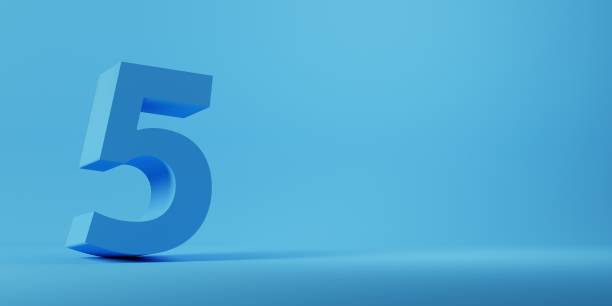 istock 3D render of the number 5 1401722024