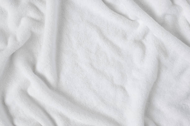 istock Terry white towel. Spa and bath background mockup. 1401723498