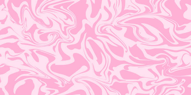 illustrations, cliparts, dessins animés et icônes de motif sans couture tourbillonnant en acrylique de marbre rose, texture de crème glacée, fond de marbre aquarelle. - seamless backgrounds pink pattern