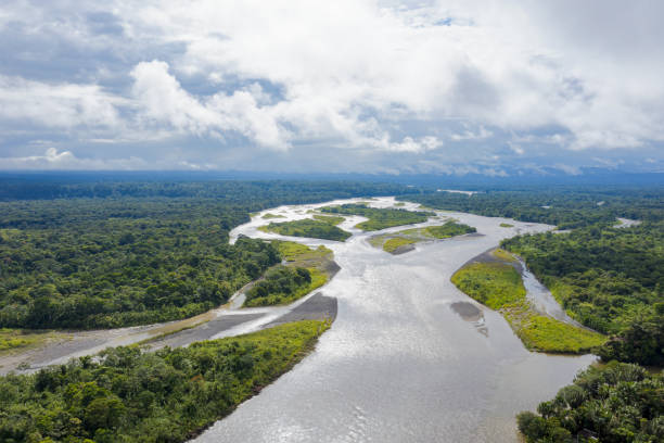 istock Pastaza river, seen from the viewpoint from the indichuris 1401727615