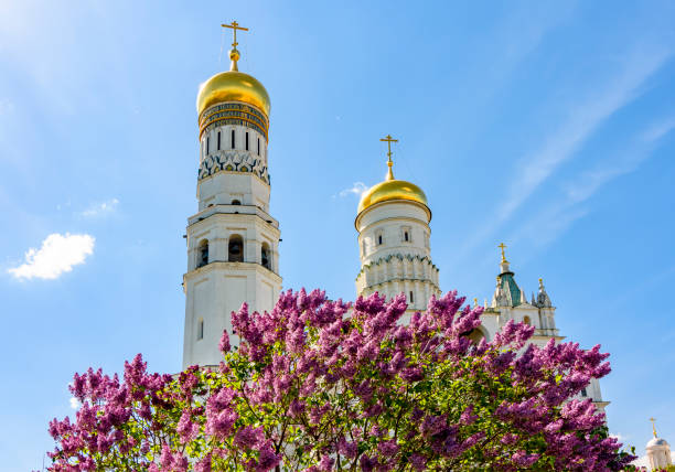 istock Ivan the Great Bell Tower in Moscow Kremlin in spring, Russia 1401735055