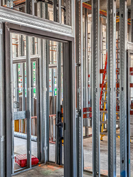 istock Metal Stud Framing in Commercial Space 1401744672
