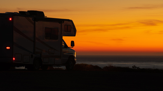 Oceanfront Dry Camping in Modern RV Camper Van