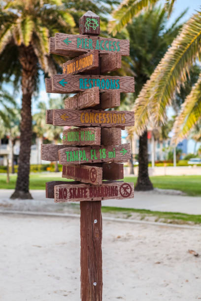 istock Directional signs at Clearwater beach 1401747416