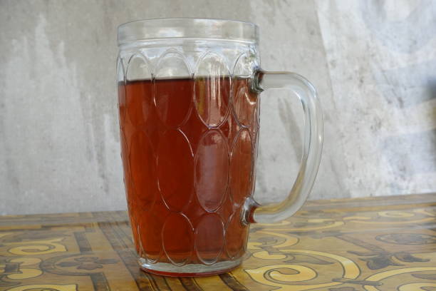 sweet tea in a glass cup