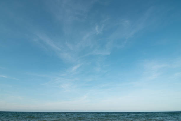istock Summer blue sky cloud gradient light white background. Beauty clear cloudy in sunshine calm bright winter air bacground. Gloomy vivid cyan landscape in environment day horizon skyline view spring wind 1401749955