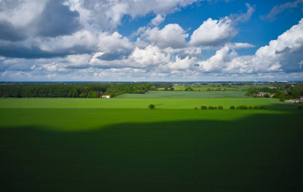 istock Aerial view of farmland 1401750125