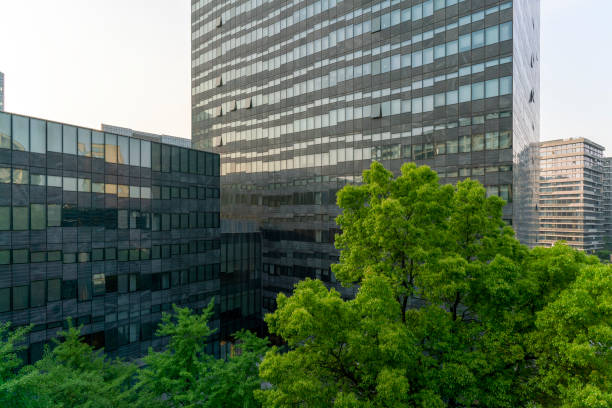istock Facade of modern building 1401754381