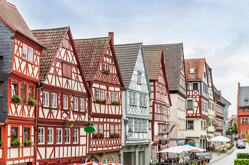 Half-timbered houses in Ochsenfurt in Bavaria