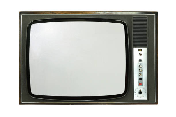 istock The old TV on the isolated.Retro technology concept. 1401763367
