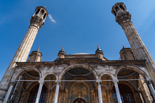 Konya, Turkey- May 12, 2022: Aziziye Mosque in Konya, Turkey.
