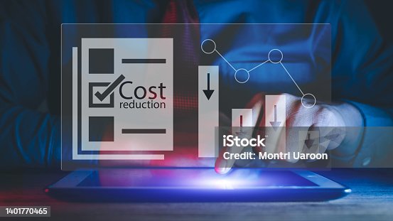 istock Cost reduction Concept. 1401770465
