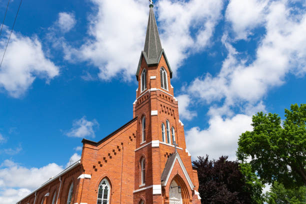 istock Church in the Midwest. 1401770661