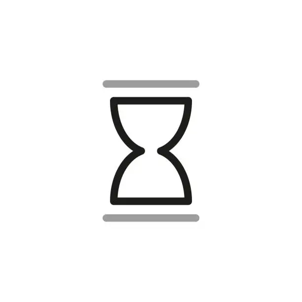 Vector illustration of Simple of Timers Related Icons. Hourglass icon. Vector illustration.