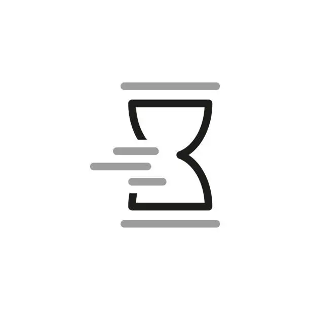 Vector illustration of Simple of Timers Related Icons. Hourglass icon. Vector illustration.