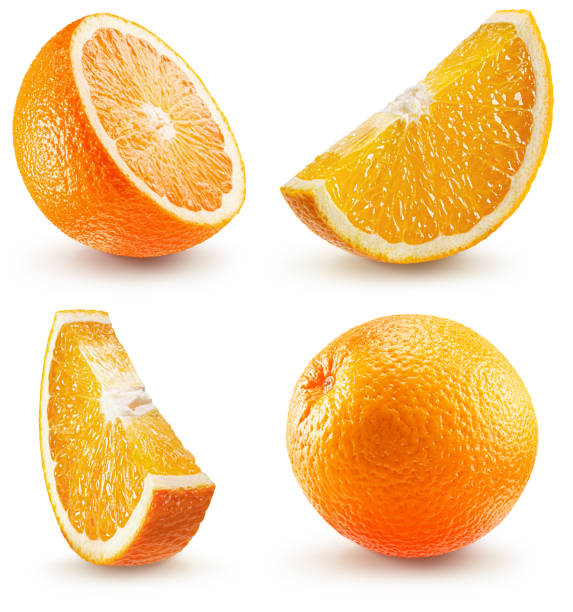 istock collection of oranges isolated on a white background with clipping path 1401779116