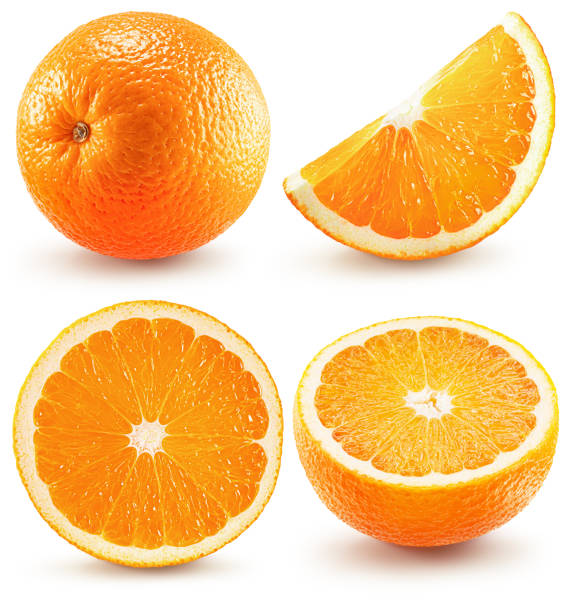 istock collection of oranges isolated on a white background with clipping path 1401779206