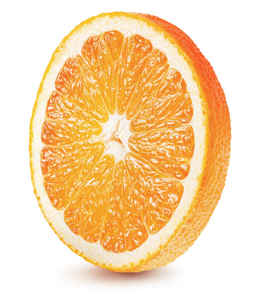 istock orange slice isolated on a white background with clipping path 1401779781