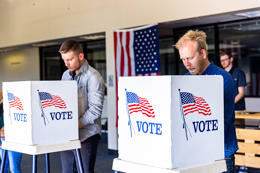 Americans Voting in an Election