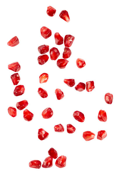istock pomegranate seeds isolated on a white background with clipping path 1401780004